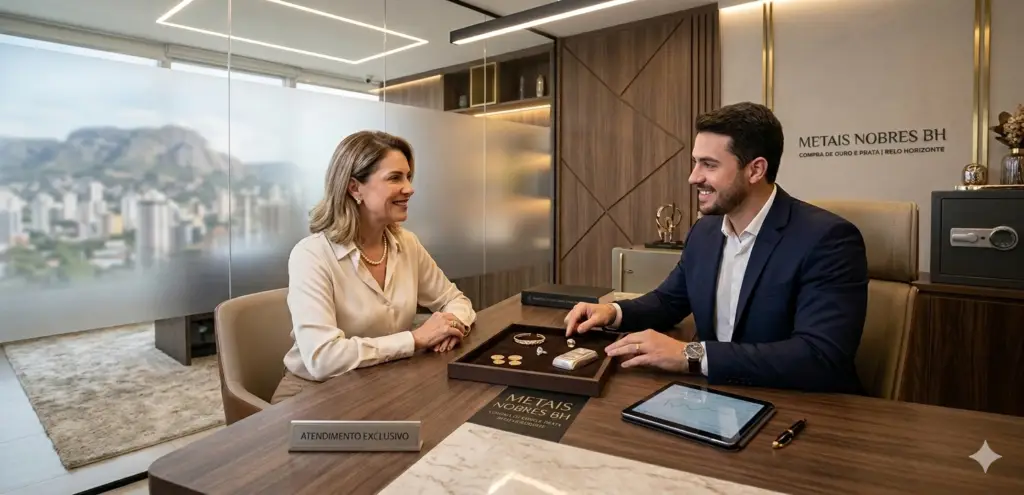 Contato compra de ouro em Belo Horizonte com atendimento profissional