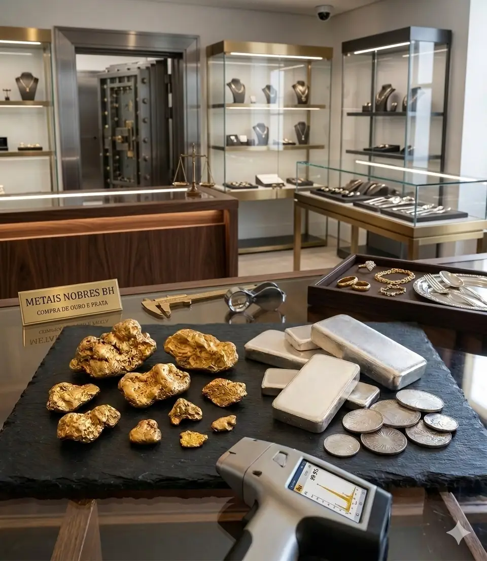 Venda de ouro e prata com segurança em Belo Horizonte